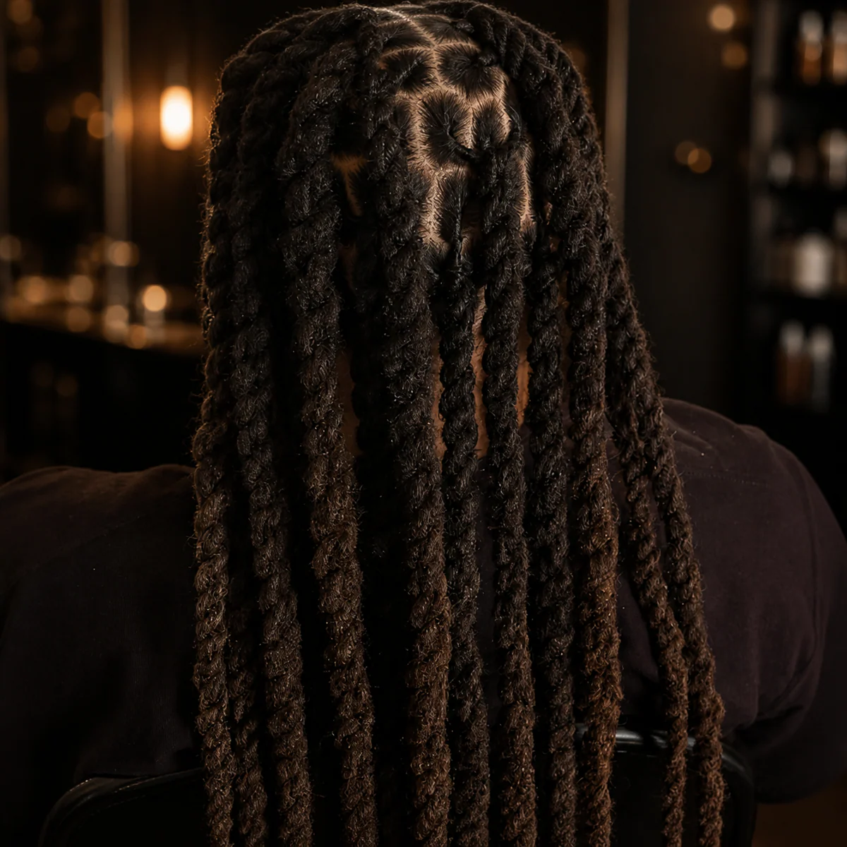 Long locs after maintenance with a clean finished foundation by Myllon