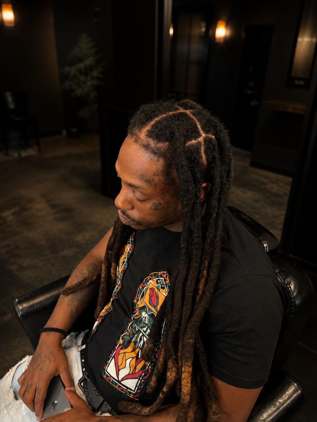 Long locs after professional repair and restoration